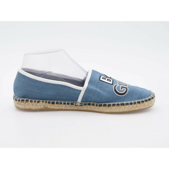 Sam Edelman Leni Flats Women 8 Espadrille Blue Fabric Fries B4 Guys Slip On Shoe - Picture 3 of 9